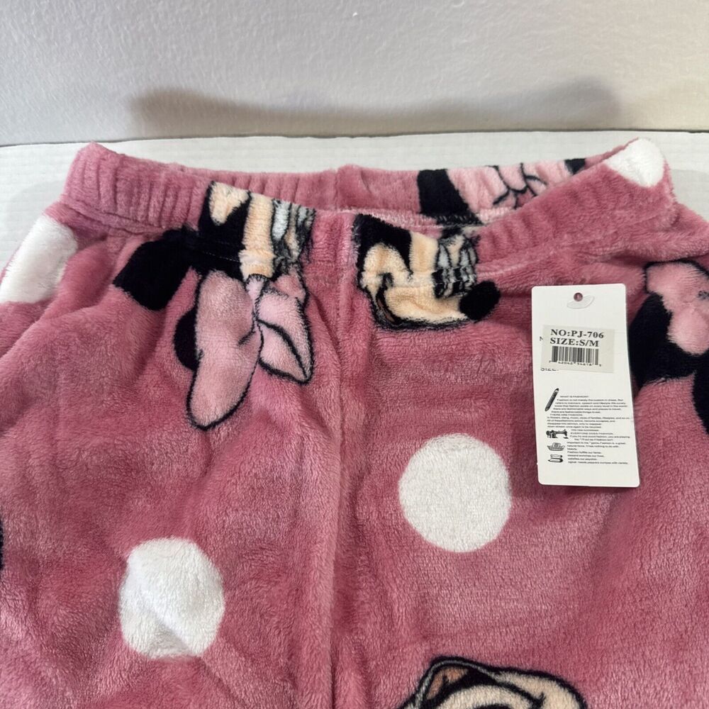 Pink Minnie Mouse Pjs With Pockets - Picture 3 of 7